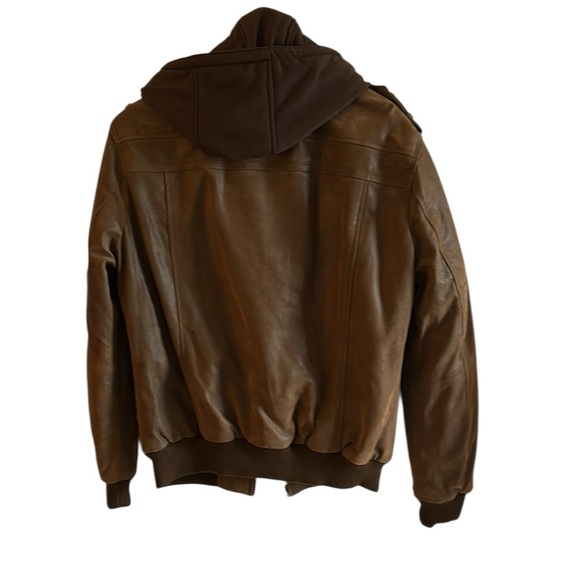 NWT  tan Leather jacket,pigskin,biker,Yellowstone,aviator,event, vtg tag, EC, - Picture 6 of 10